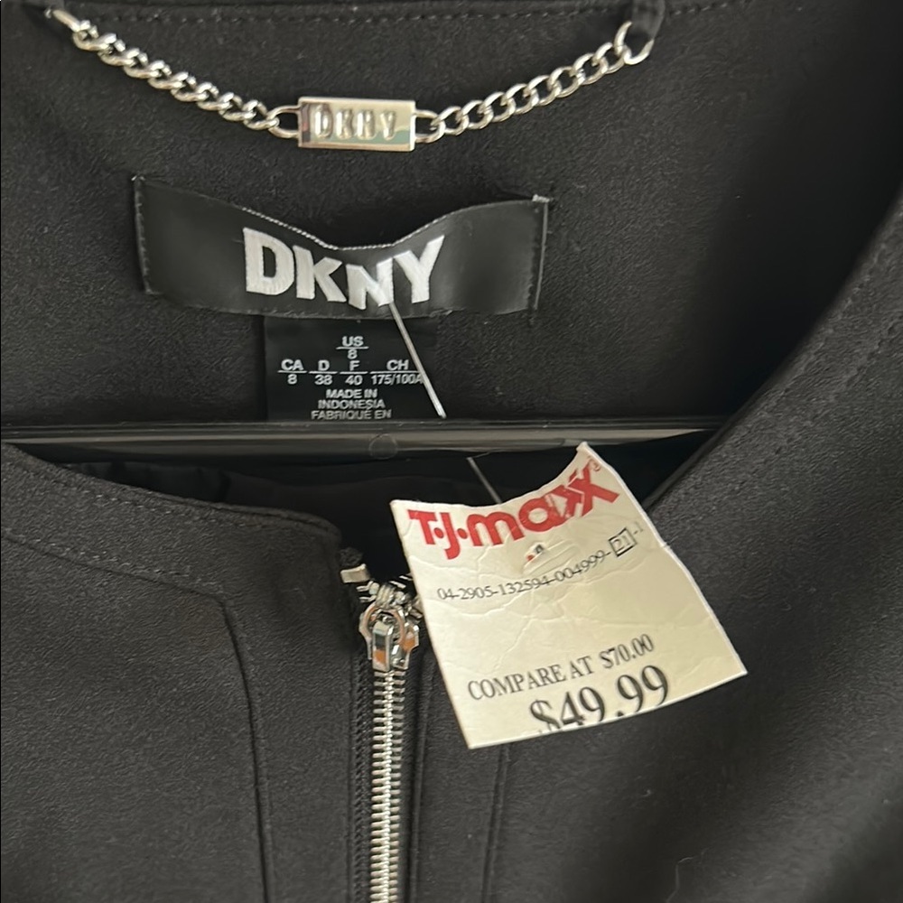 DKNY Women's Black Jacket - Picture 2 of 3